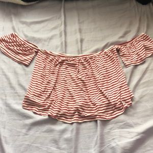 Striped crop top